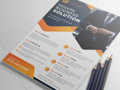 Flyer With Two Layout Style Corporate Identity Template