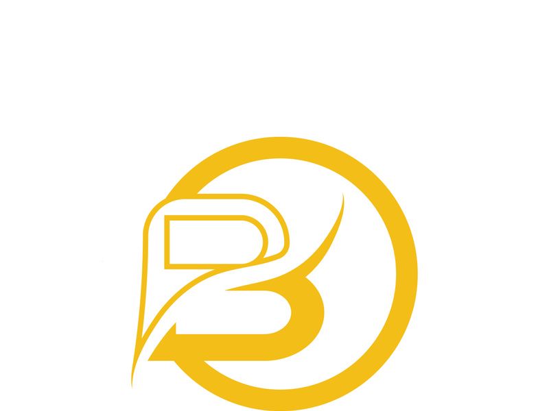 B letter logo template vector illustration