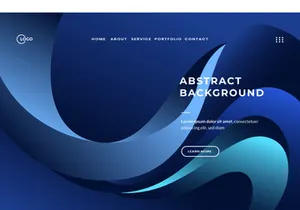 3d Abstract Background Gradient Blue