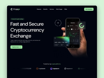 Crypgo Framer Landing Page Template