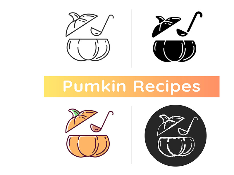 Pumpkin soup icon