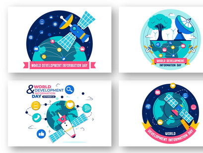 10 World Development Information Day Illustration