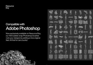 Free 100 Bubble Wrap Photoshop Brushes