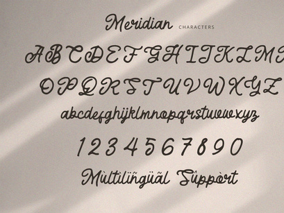 Meridian - Rough Script