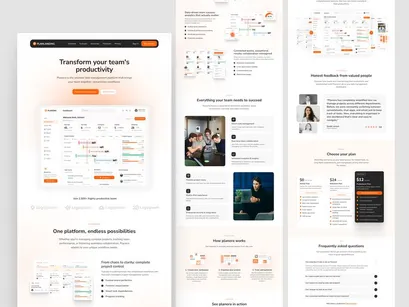 PlanLanding - Landing Page for Organized Productivity