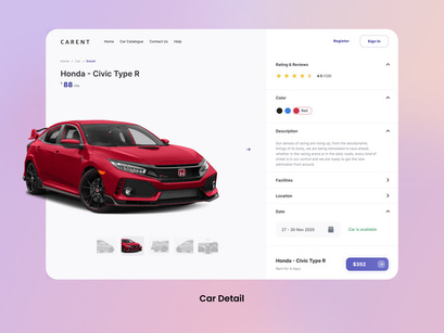 Carent - Car Rental Dashboard Saas App