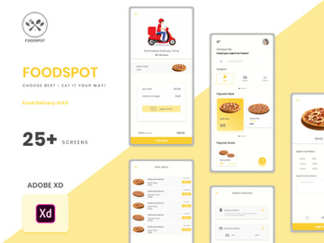 FoodSpot | Food Delivery Mobile App UI Kit preview picture