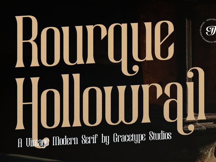 Rourque Hollowrail | Vintage Modern Serif