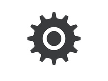 Gear icon logo vector