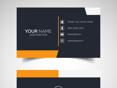 10 Double-sided creative and modern business card template. Vector illustration