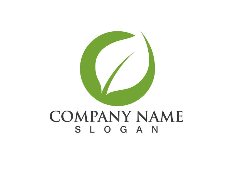 Green leaf logo Vector