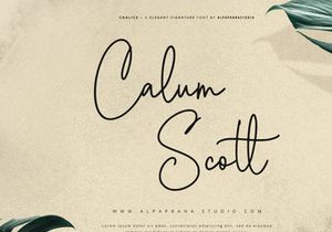 Chalice - Signature Font