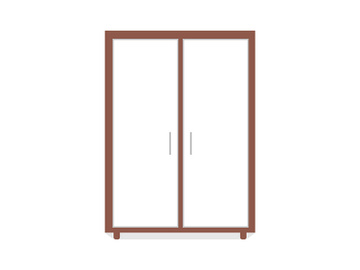 Wardrobe semi flat color vector object preview picture