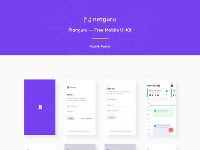 Planguru - Free Mobile UI Kit