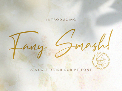 Fany Smash - Handwritten Font