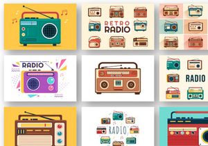 23 Radio Player Style Illustration