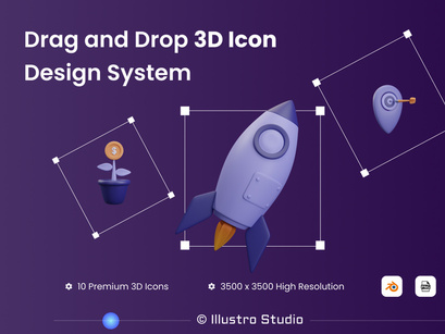 Marketing 3D Illustration