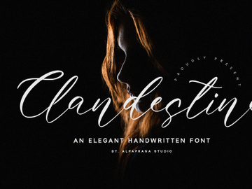 Clandestine - Handwritten Font preview picture