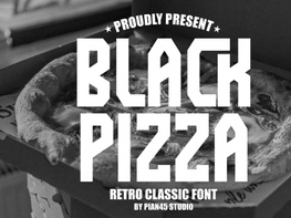 Black Pizza - Retro Classic Font preview picture