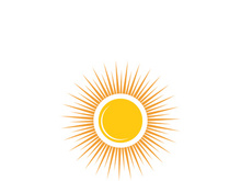 Sun icon logo symbol vector