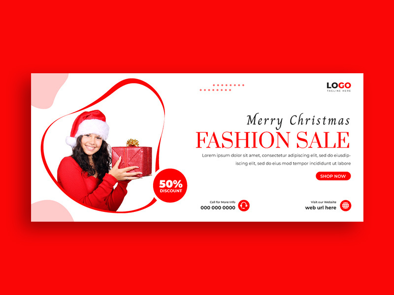 Christmas Sale Facebook Cover Banner Ver-3