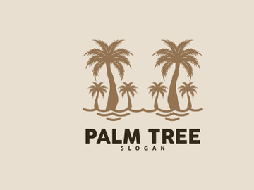Palm Tree Logo, Beach Vector, Summer Design preview picture