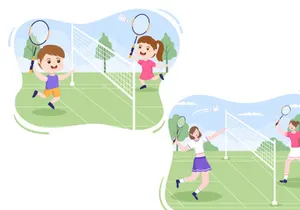 15 Badminton Player Design Illustration