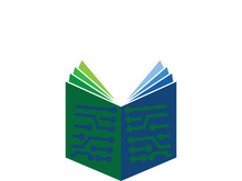 Digital book logo technology vector icon design