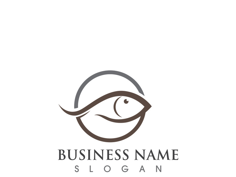 Fish logo and symbol vector symbols