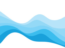 Abstract Water wave vector illustration design background