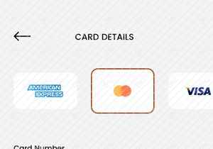 Card details and Checkout screens for Furniture app