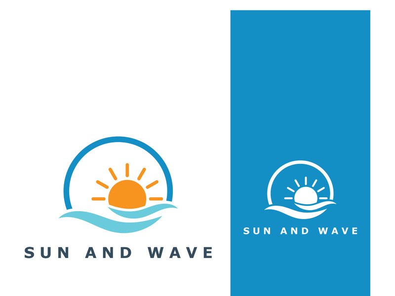 Creative and unique sun logo design.