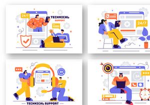 11 Technical Support System Illustration