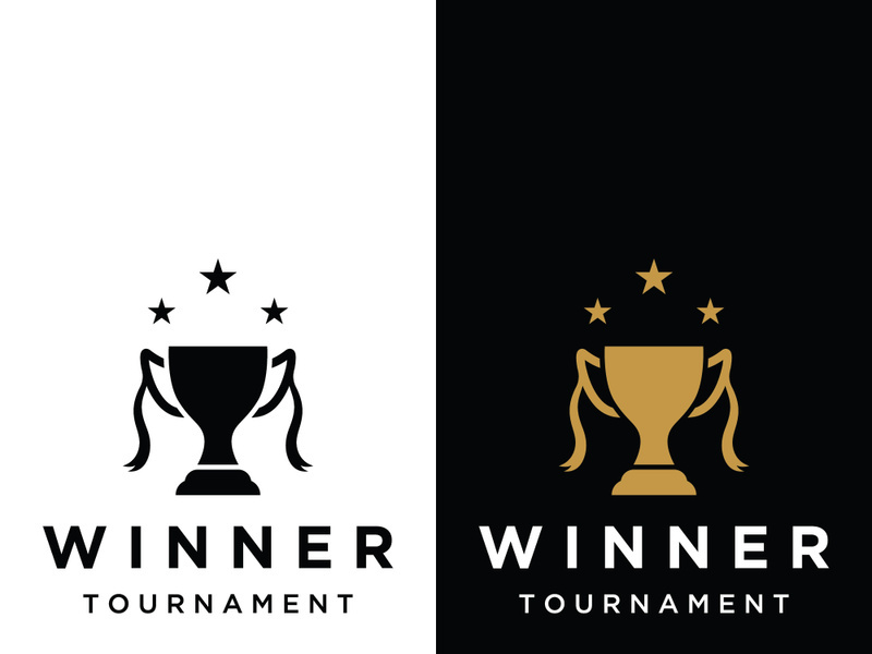 Creative and unique trophy logo design.