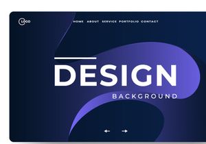Modern abstract gradient wavy geometric background
