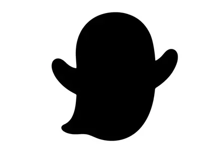 Silhouette of a cute cartoon baby face with ears and round head
