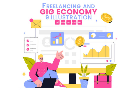 9 Freelancing and Gig Economy Illustration