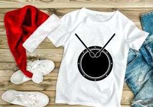 Drum and drumsticks silhouette