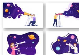 20 Astronomy Cartoon Illustration