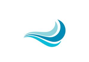 Water wave vector icon illustration design