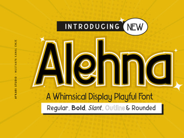 Alehna Displya Playful Font preview picture