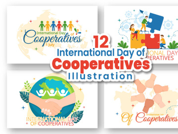 12 International Day of Cooperatives Illustration preview picture