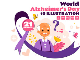 10 World Alzheimer's Day Illustration preview picture