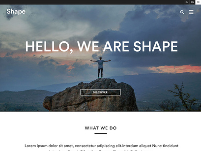 Shape: Homepage UI kit [PSD]