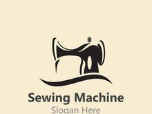 Sewing Machine Logo design concept, Tailor Sewing vector, Fashion Simple Design Template