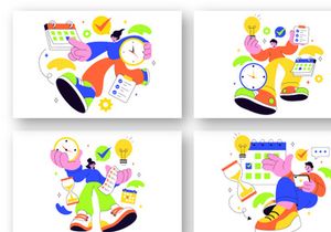 10 Time Management Planning Illustration