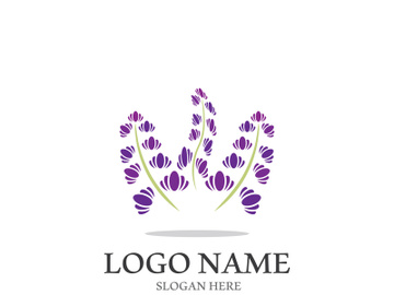 Lavender flower vector icon illustration design template preview picture