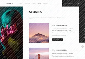 Prography personal portfolio web design
