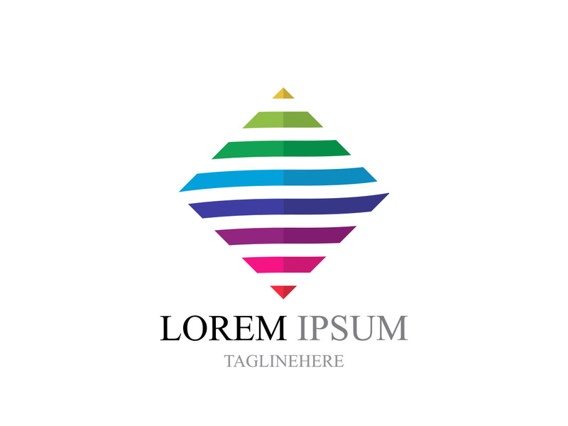 Colorful wire world logo icons