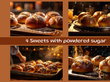 Sweets with powdered sugar preview picture